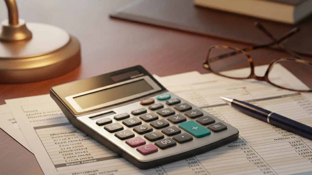 Calculator and financial statements to estimate losses from unpaid rent on a North Shore triplex at CA$750,000