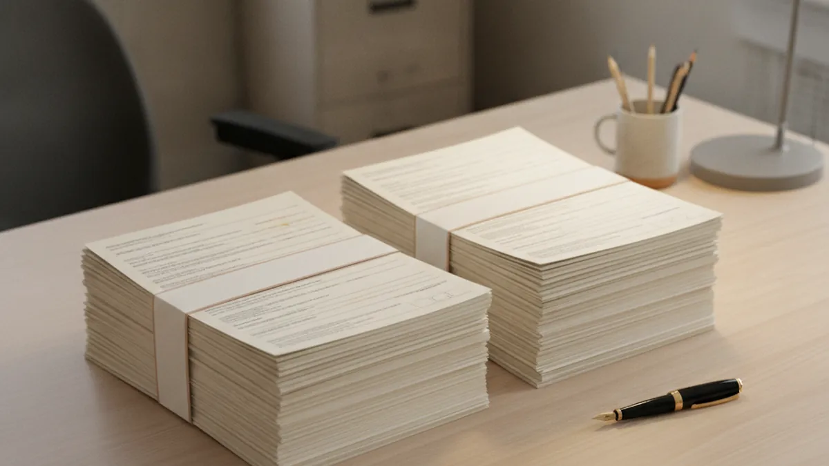 Lease documents and calculator comparing the old and new rent calculation methods in Quebec