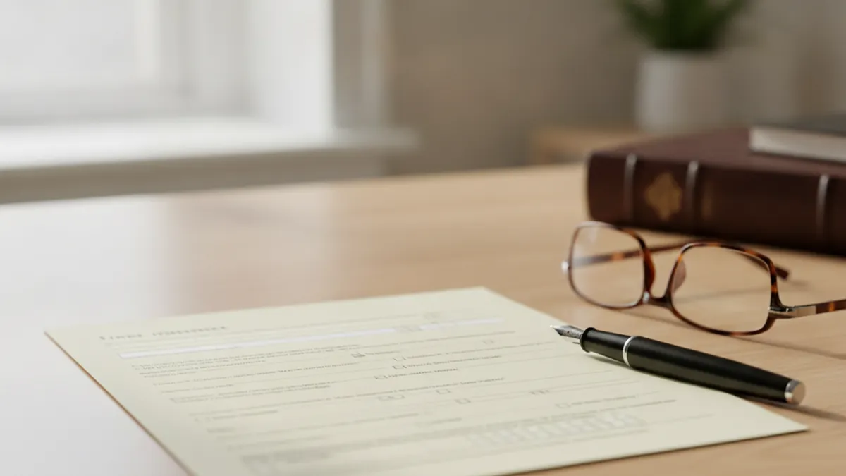 Document fiscal de Revenu Québec et stylo sur un bureau pour vérifier les conditions de remboursement de TPS TVQ d'un immeuble locatif