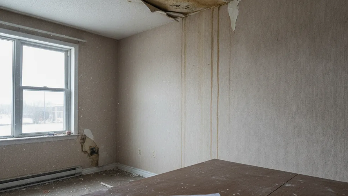 Dégâts dans un logement et dossier de réclamation d'assurance pour un plex au Québec