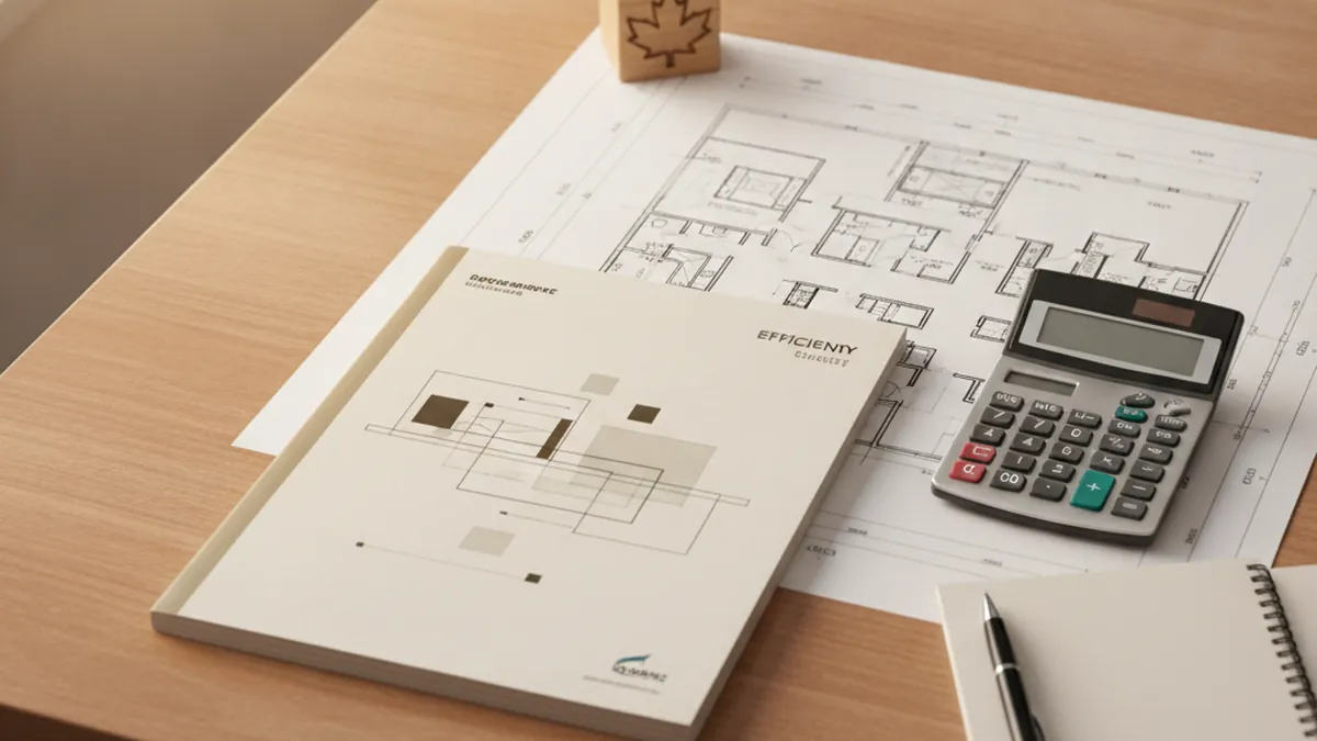 Documents et plans d'évaluation énergétique pour une demande de subvention sur un plex de la Rive-Nord du Québec