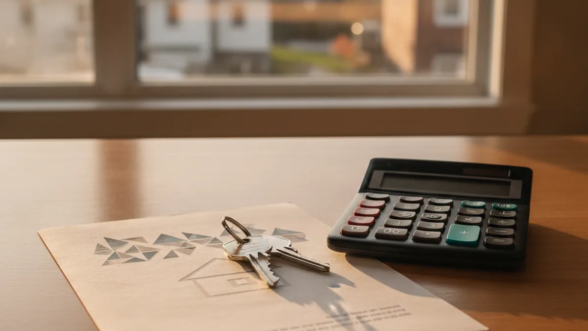 Keys and transfer duty document illustrating the welcome tax in Sainte-Thérèse, Quebec