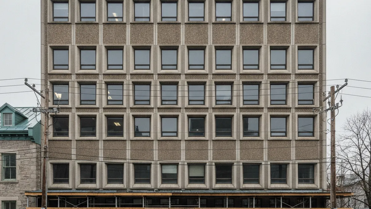 Vacant office building being converted into social and affordable housing in Quebec City in 2026