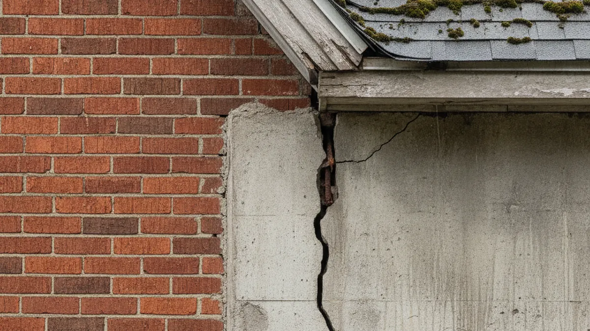 Inspection de la toiture et des fondations d'un plex : déficiences