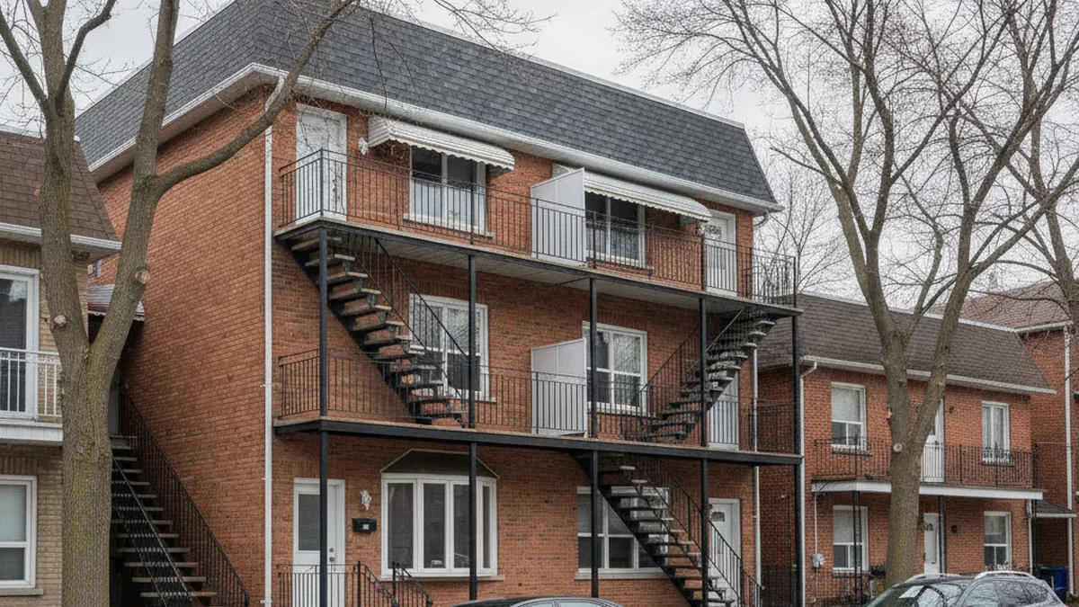 Typical residential triplex on the Quebec North Shore illustrating a concrete rent increase example for 2026