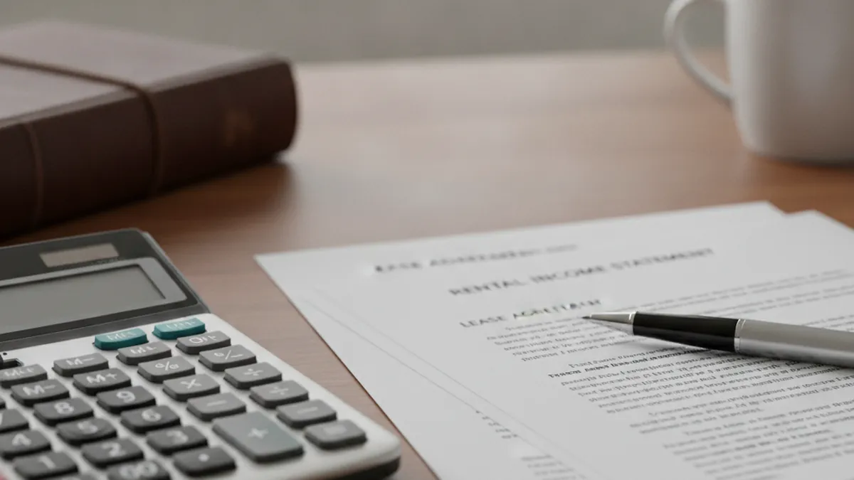 Calculator, rental financial statements and documents to establish a neutral value to share between co-owner partners