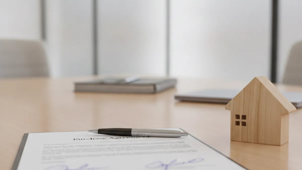 Sale documents and agreement signing for directly selling an inherited income property in Quebec